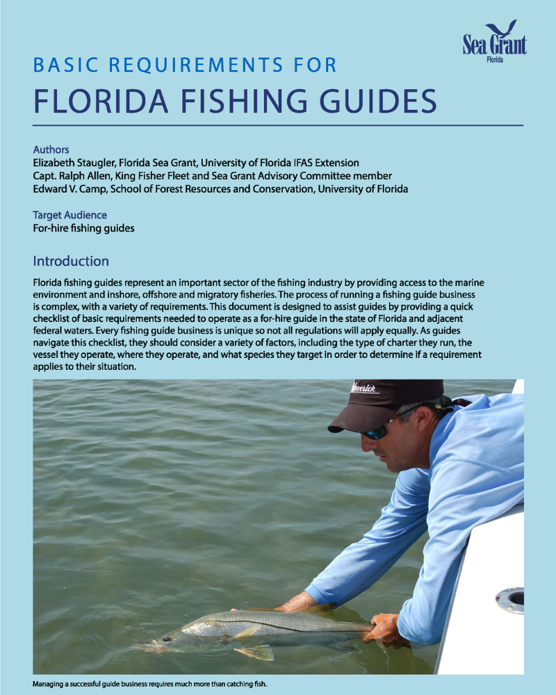 Basic Requirements For Florida Fishing Guides - Florida Sea Grant