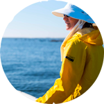 woman on boat in water