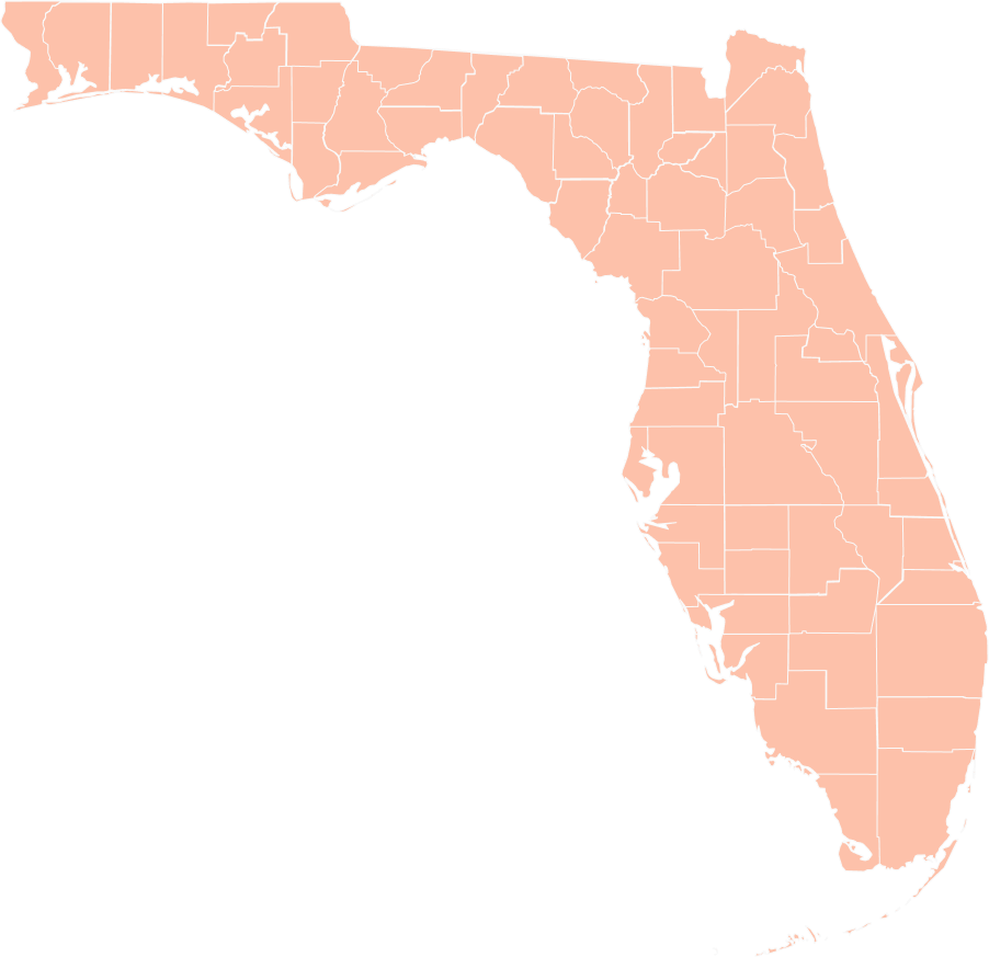 map of florida showing county divisions